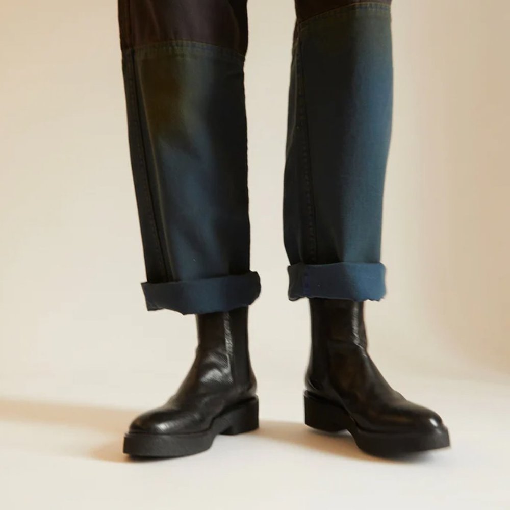 No.6 Pull on Crepe Sole Boot in CREAM